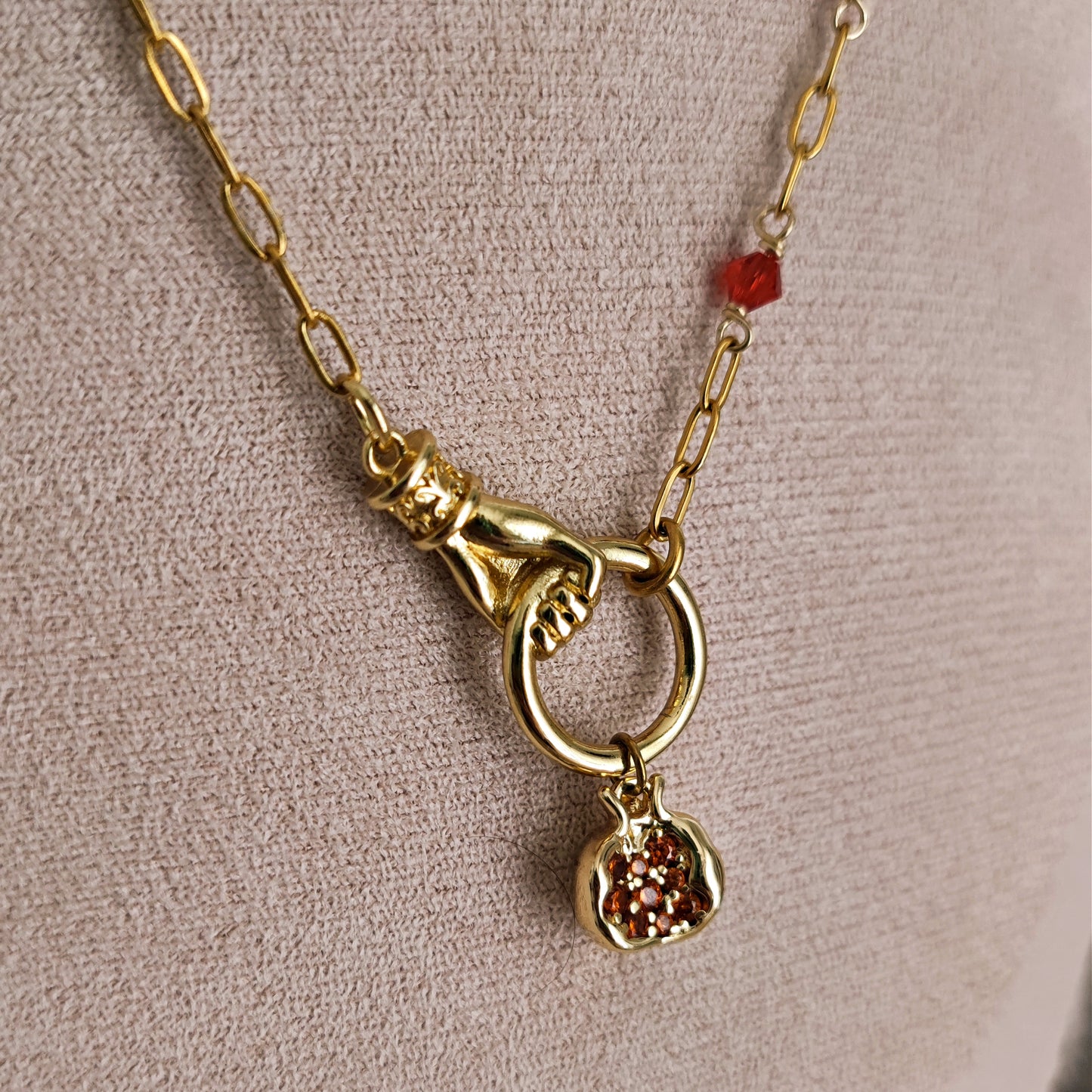 Collana Melograno Persefone e Ade