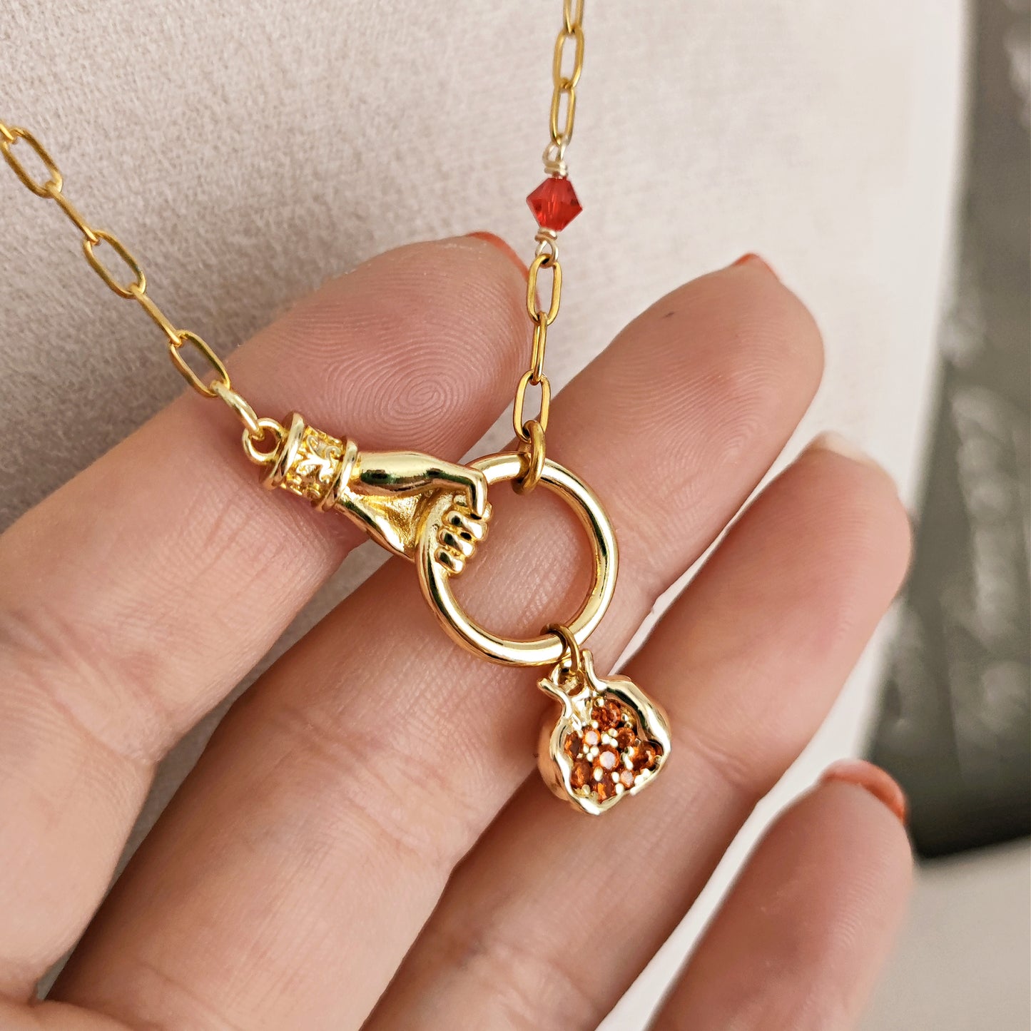 Collana Melograno Persefone e Ade