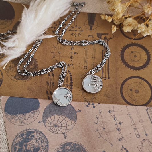Collane friendship "My Sun" e "My Moon" - silver + gold