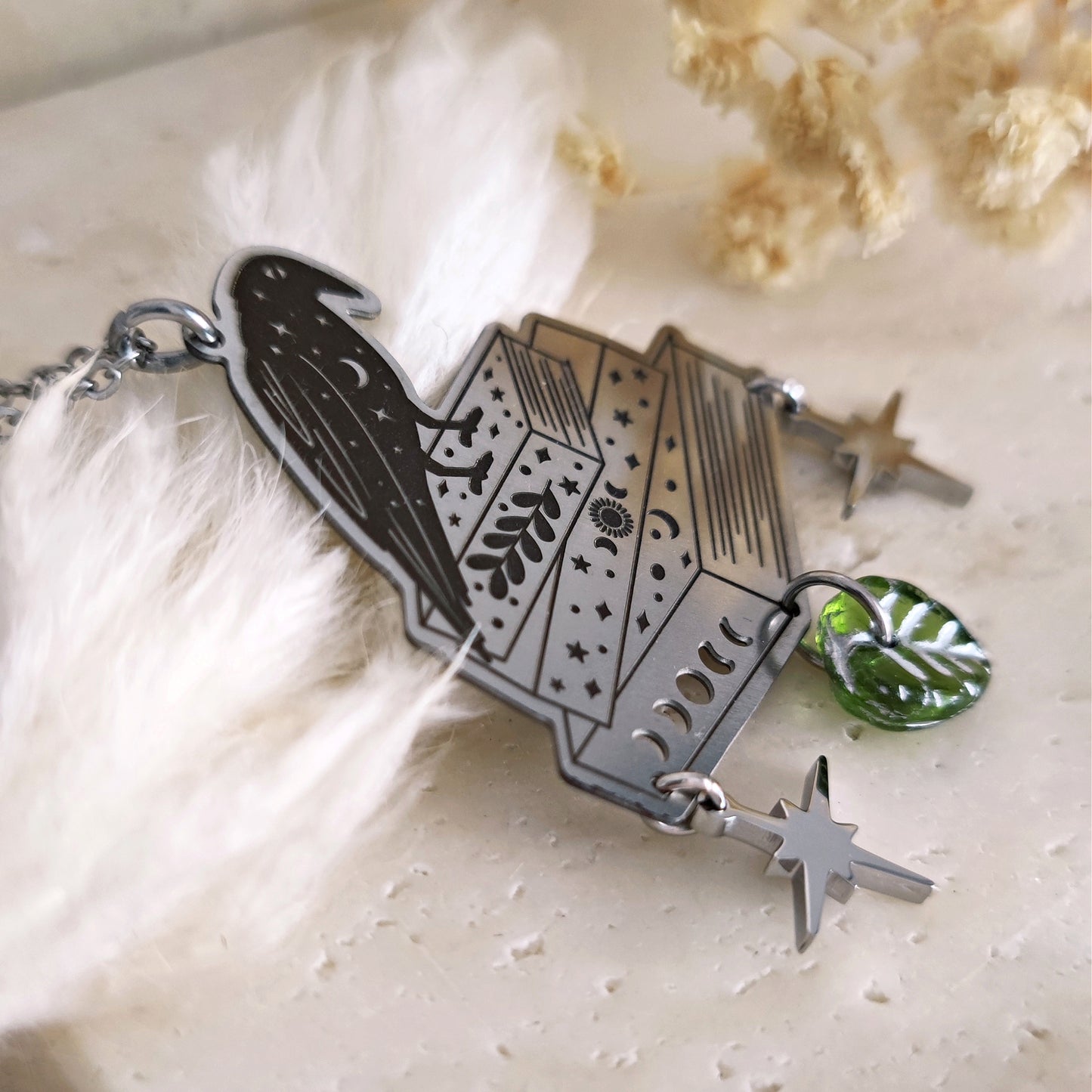 Collana corvo e libri Edgar Allan Poe // NEVERMORE