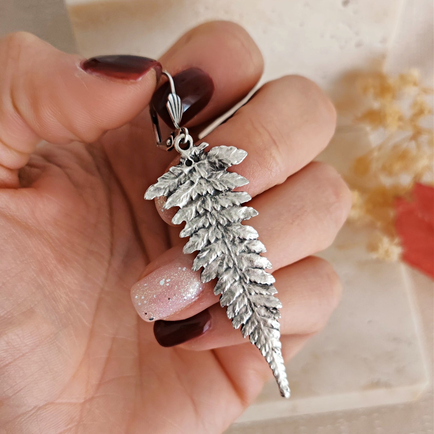 "Silvestris Fern" earrings