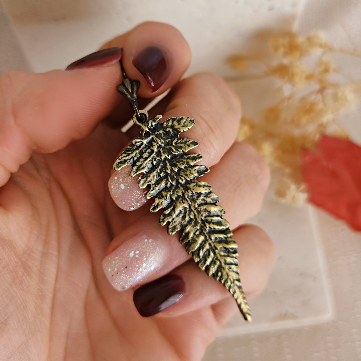 "Silvestris Fern" earrings