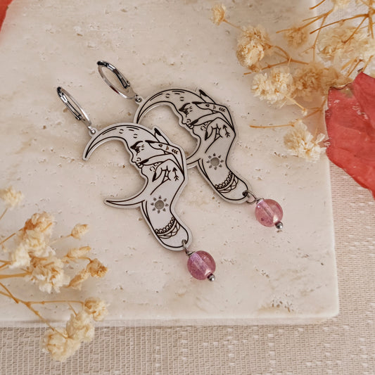 "Fortune Teller" chandelier earrings