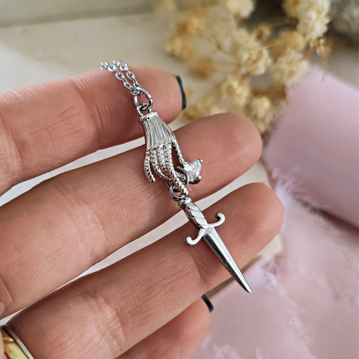 Collana Enemies to Lovers, Collana Book Lovers Bookaholic - silver