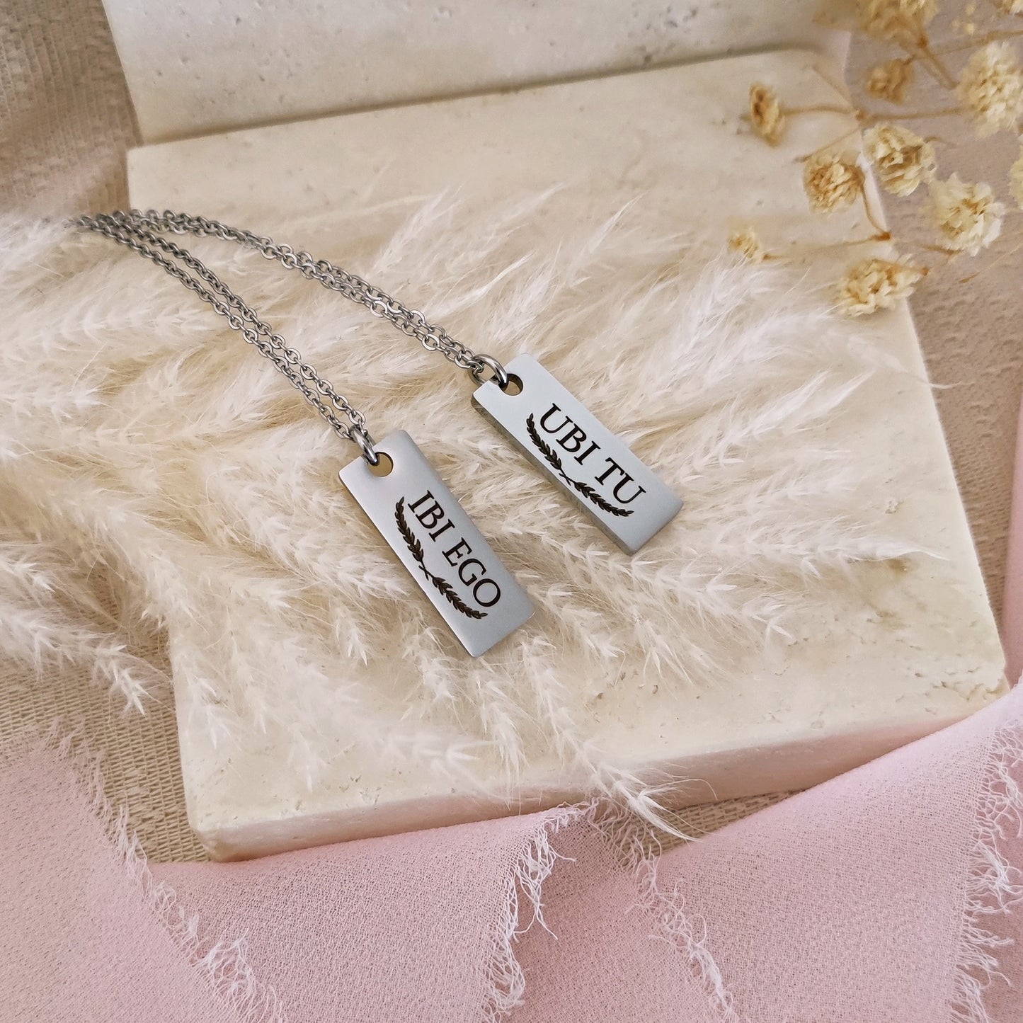 Collane "Ubi tu, Ibi Ego" con incisione