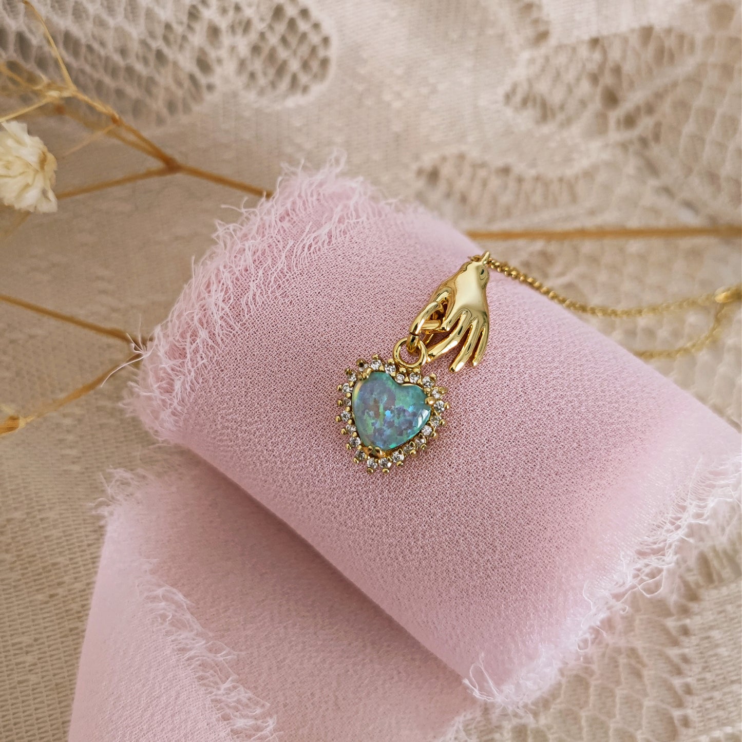 Collana "Keeper of My Heart" con opale