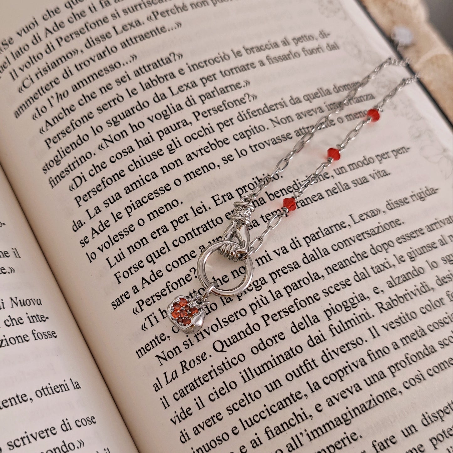 Collana Melograno Persefone e Ade