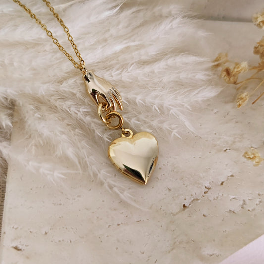 Collana "The Secret" con cuore apribile