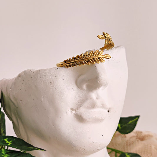 Bracciale rigido "Goddess Wrap" in acciaio