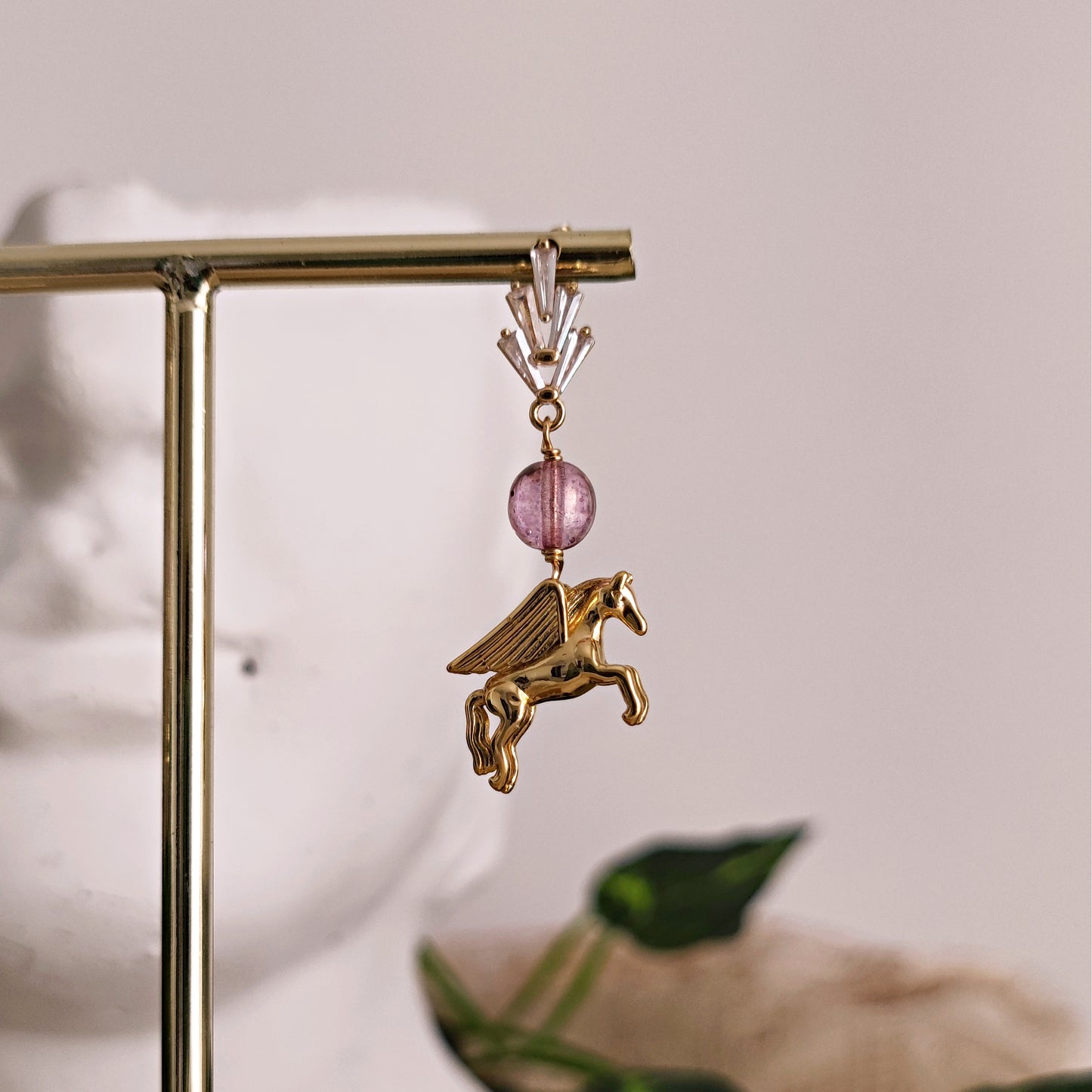 Orecchini "Pegasus" con cristalli