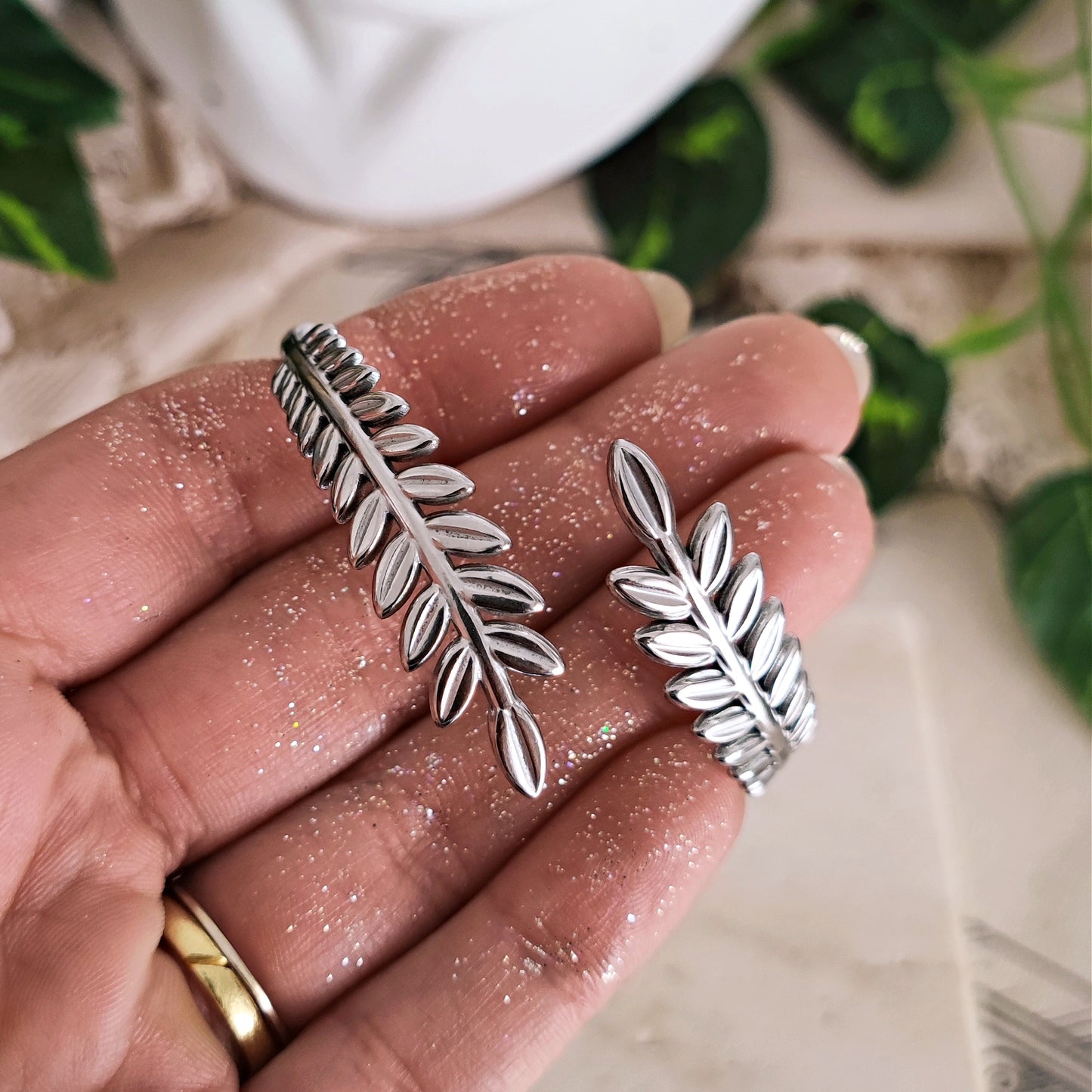Stainless Steel "Goddess Wrap" rigid bangle bracelet