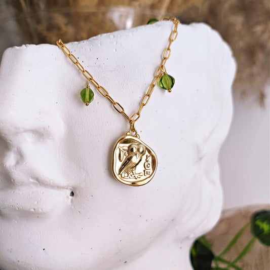 "Athena" Necklace with Drachma