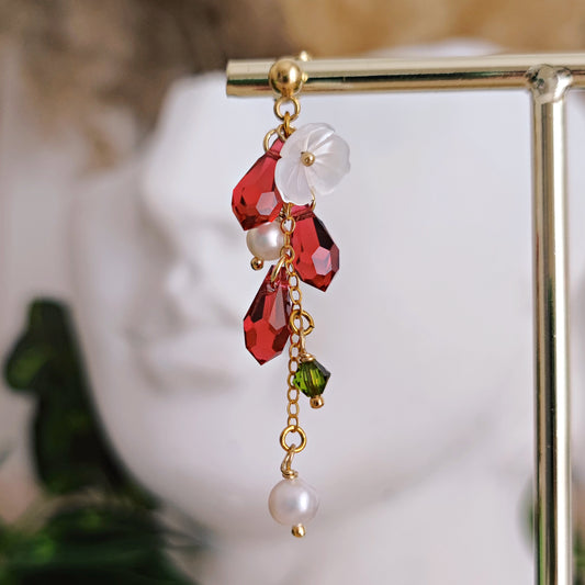 "Persephone in the Garden" Chandelier Earrings