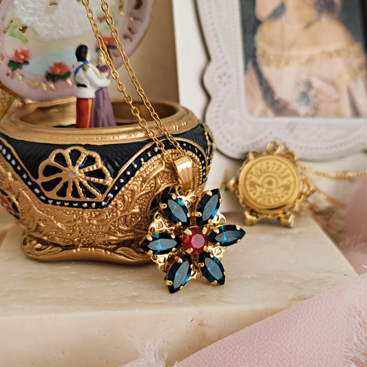 Collana Anastasia con incisione Together in Paris EMERALD M