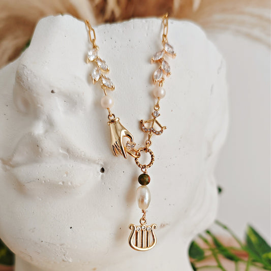 Collana choker "Achilles & Patroclus"