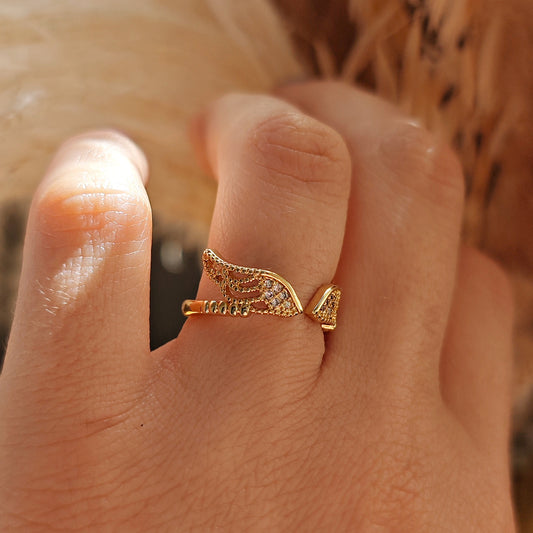 "Hermes" Winged Ring
