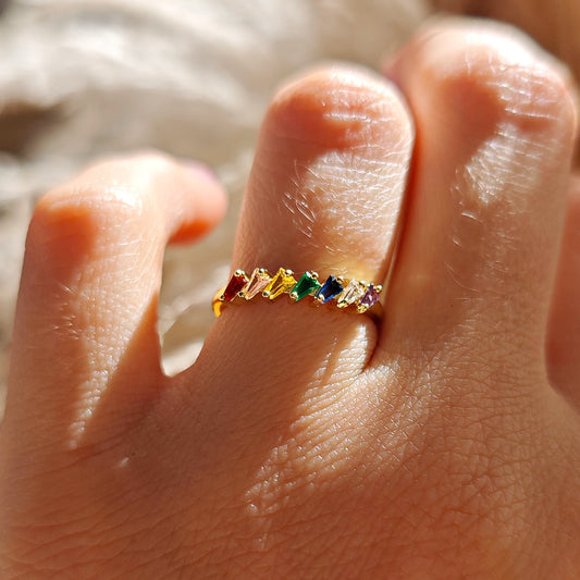"Iris" Rainbow Ring