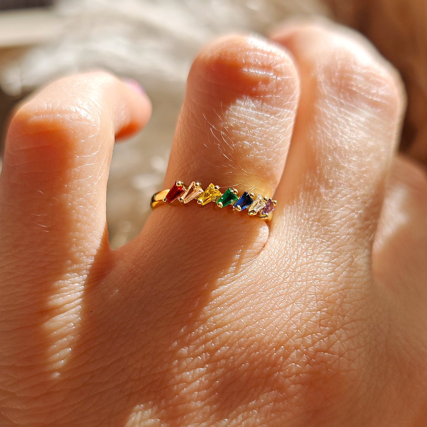 "Iris" Rainbow Ring