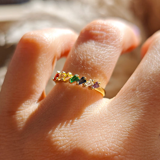 "Iris" Rainbow Ring