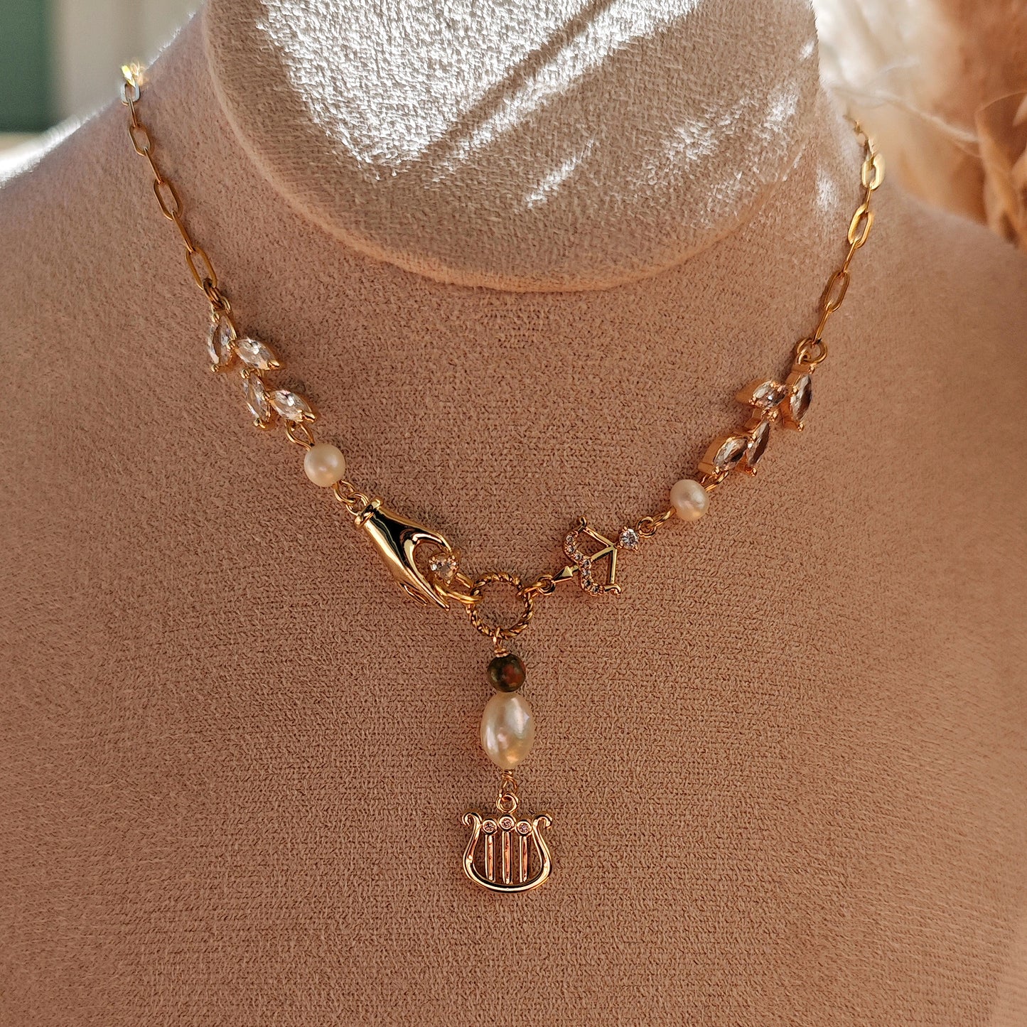 Collana choker "Achilles & Patroclus"