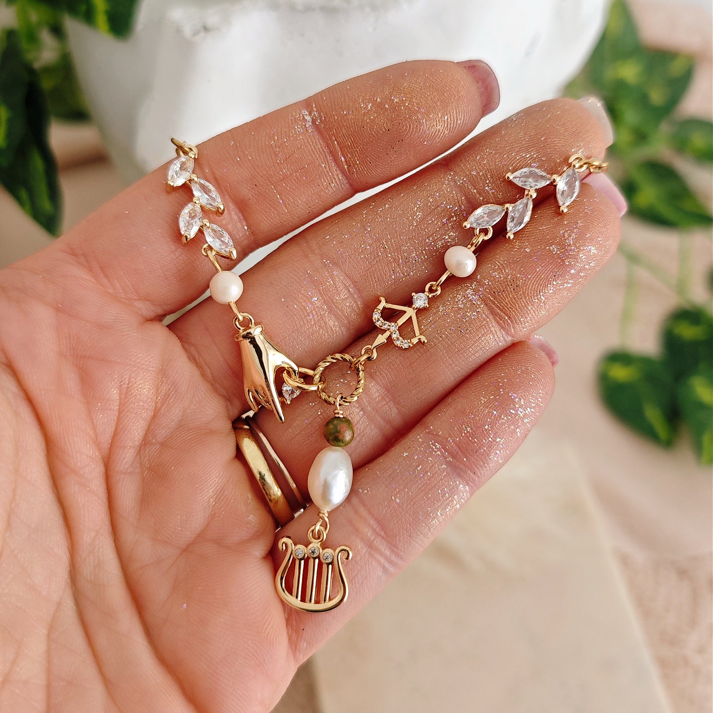 Collana choker "Achilles & Patroclus"