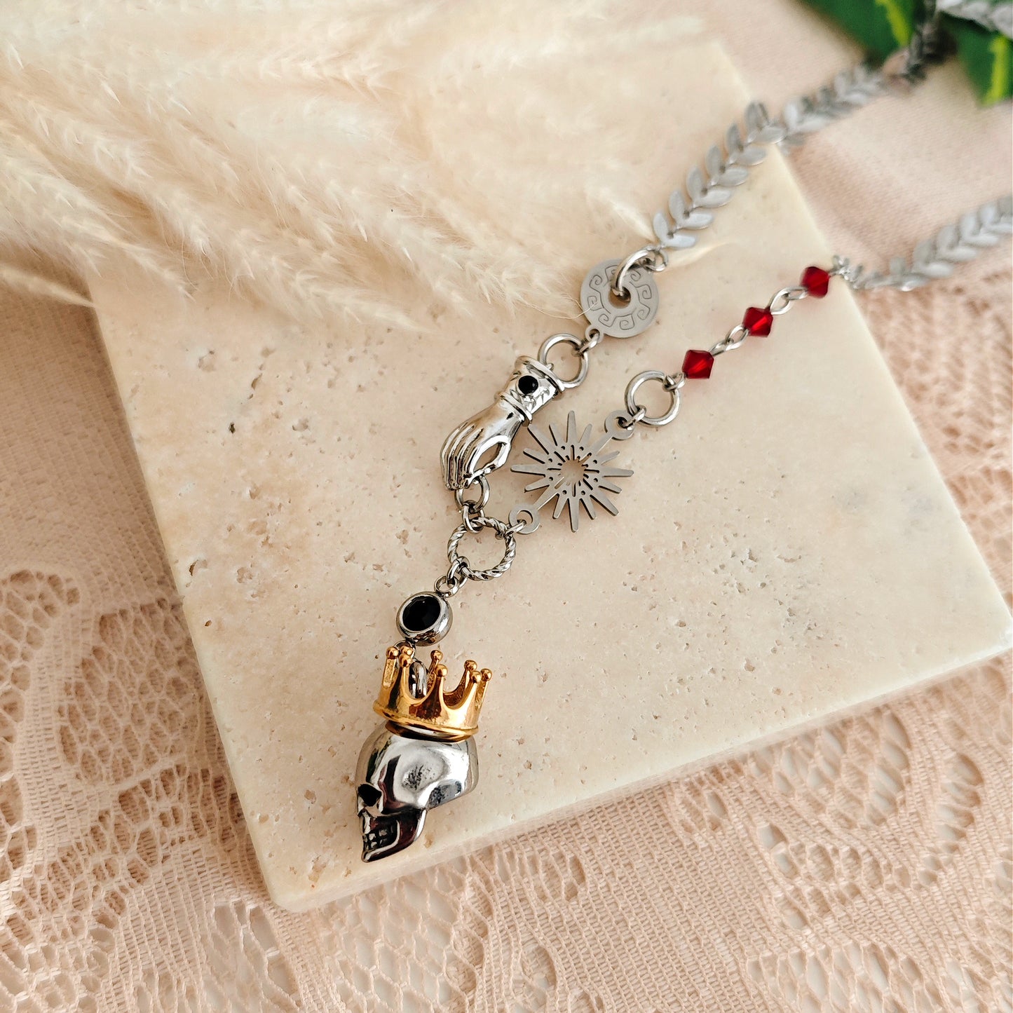 Collana choker "Hades, King of Underworld"