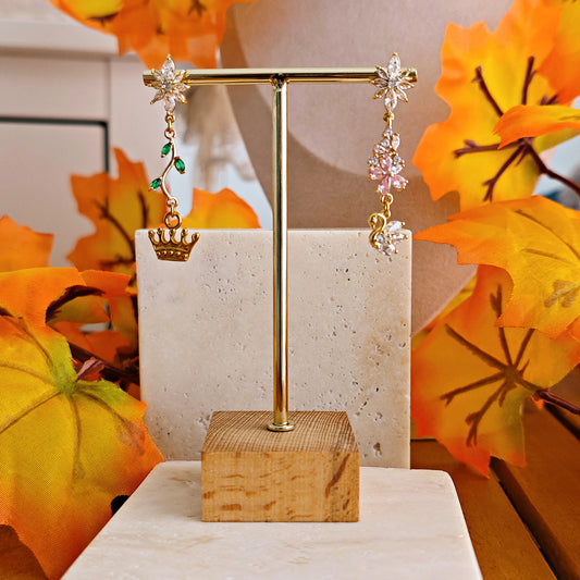 Orecchini "Swans and Spells"