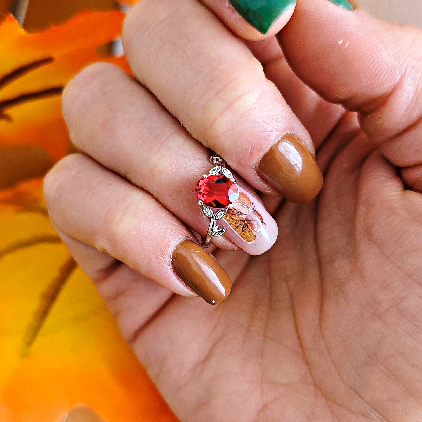 "Red Riding Hood" Ring,925 sterling silver