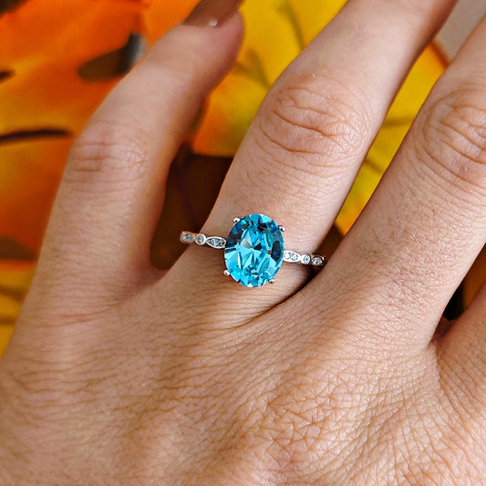 "Odette" Ring, 925 Sterling Silver