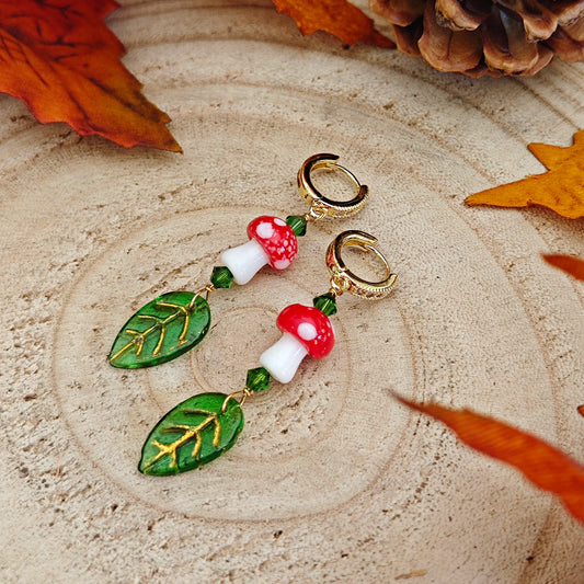 Orecchini "Toadstool tales"
