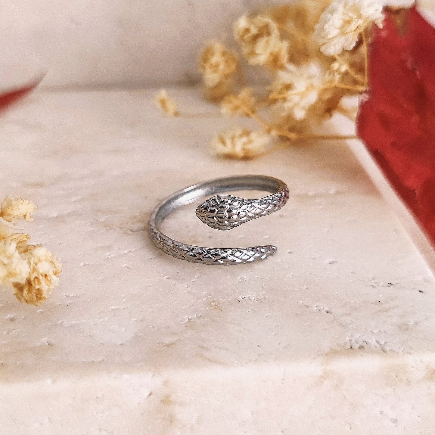 Anello a fascia "Serpent"