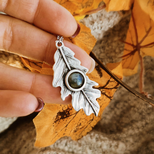 Collana "Fairy Oak" con Labradorite