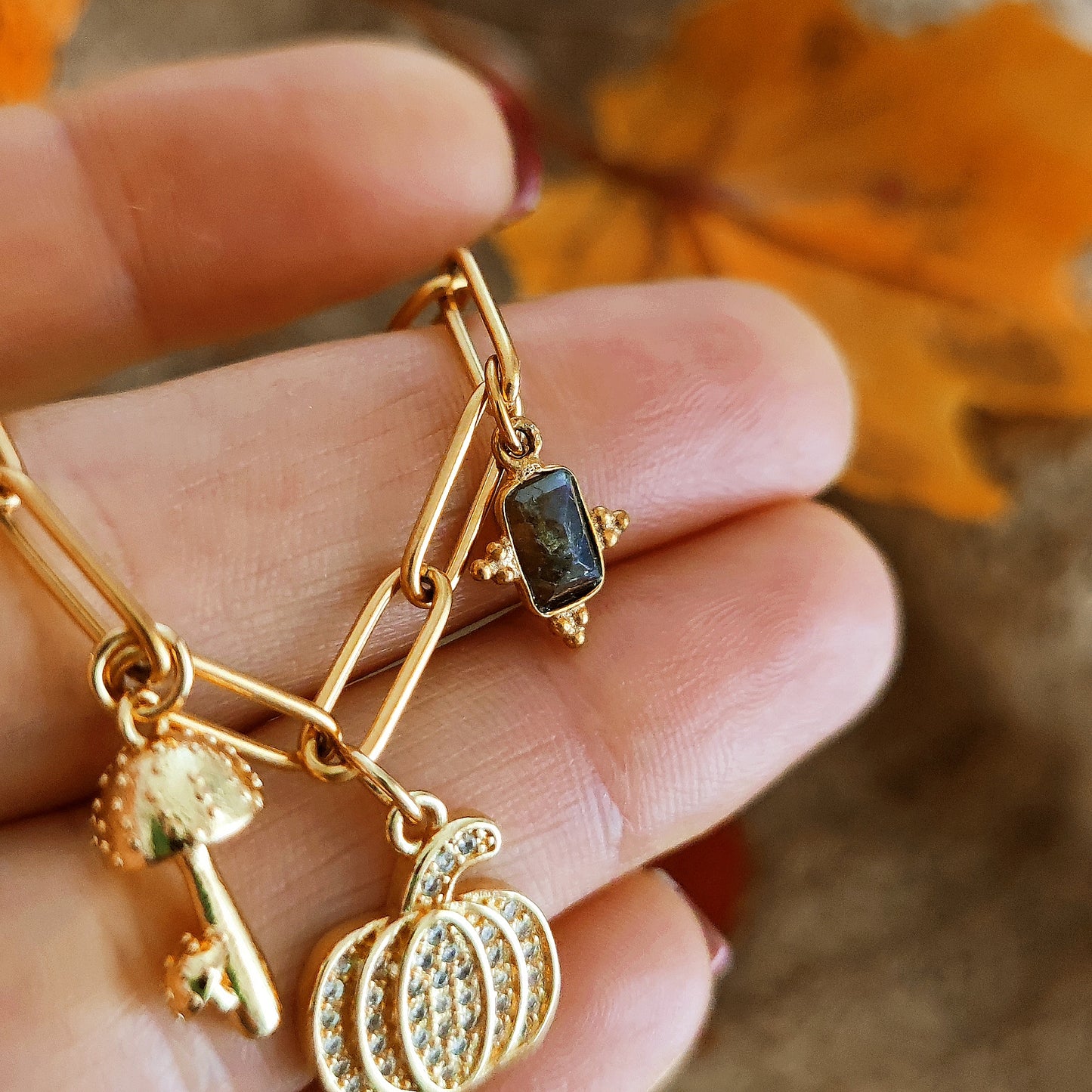 Bracciale "Cozy Fall" con Labradorite