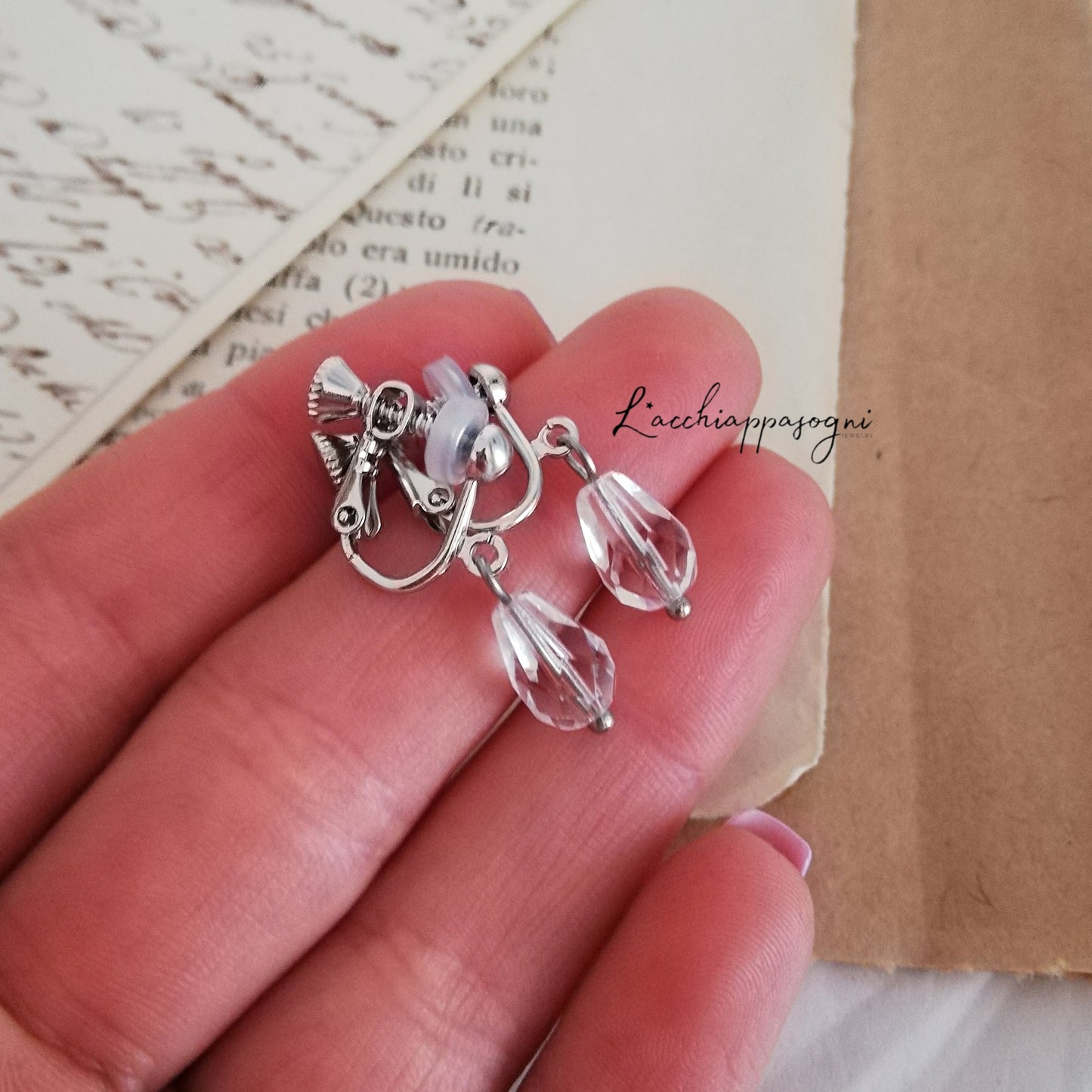 Orecchini a goccia crystal Pirata