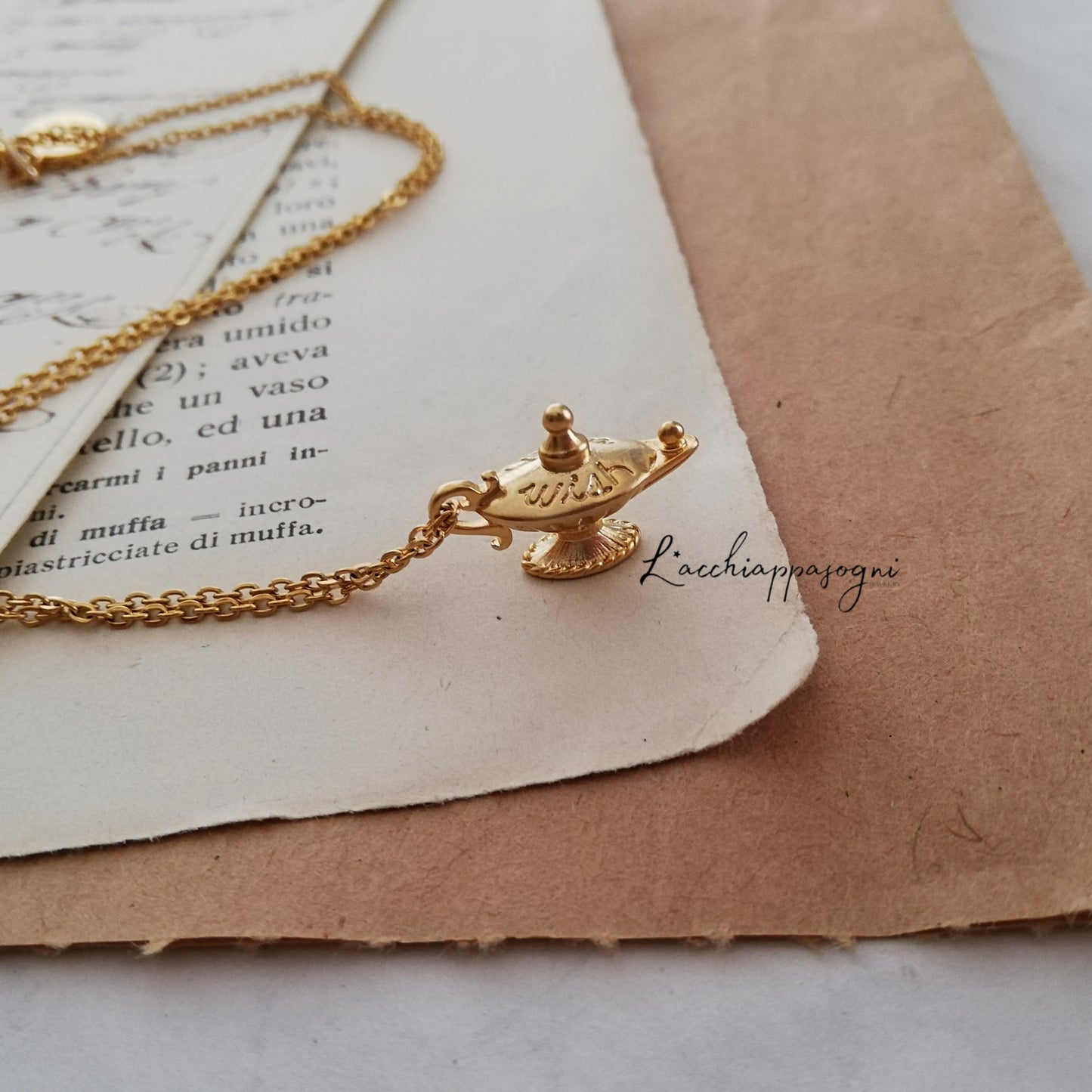 Collana Lampada Magica "Make a Wish"