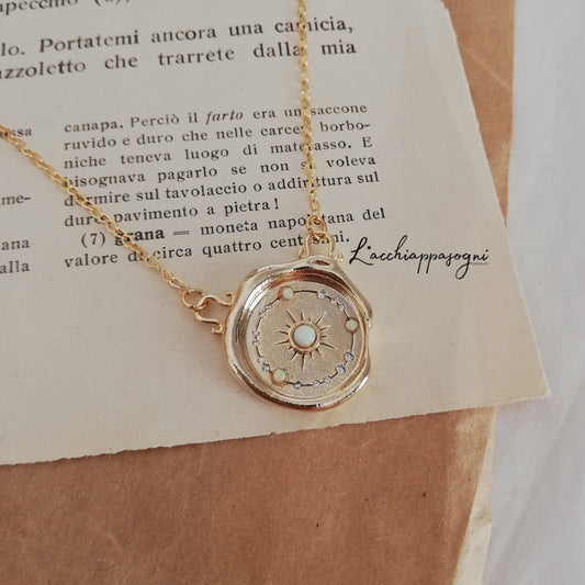 Collana "The Universe" con Opali e zirconi