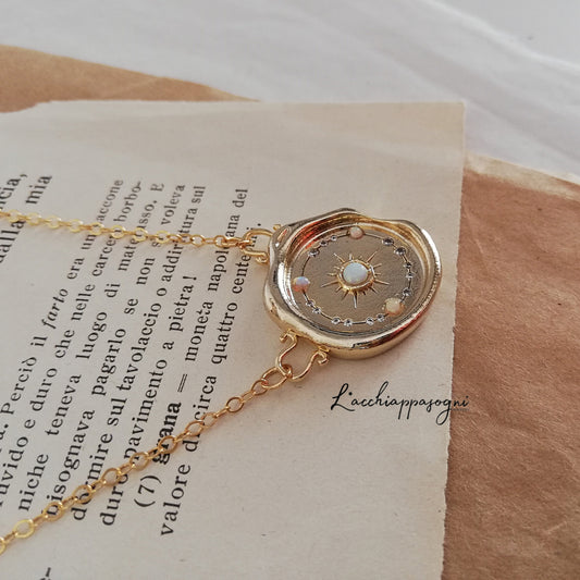Collana "The Universe" con Opali e zirconi