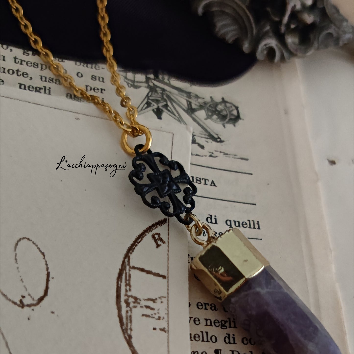 Collana "Charmed" con ametista