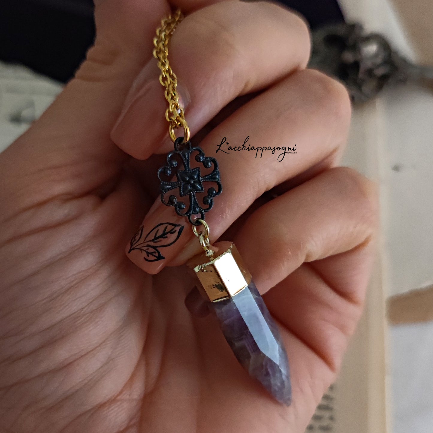 Collana "Charmed" con ametista