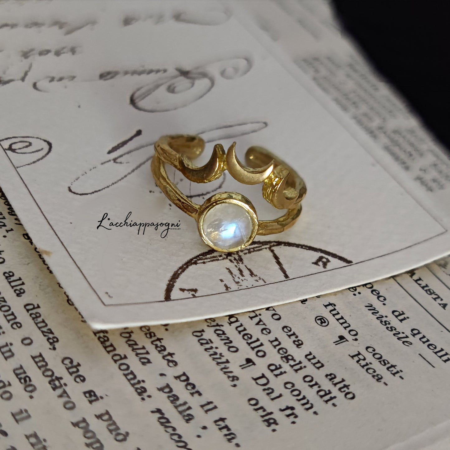 Anello "Moon phases"