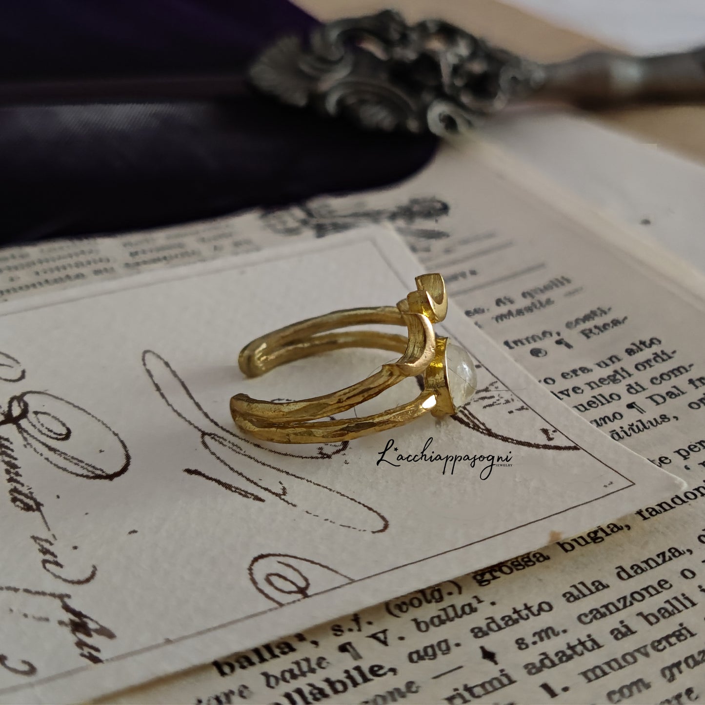 Anello "Moon phases"
