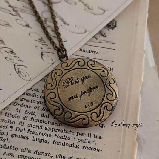 Locket apribile "Plus que ma propre vie"