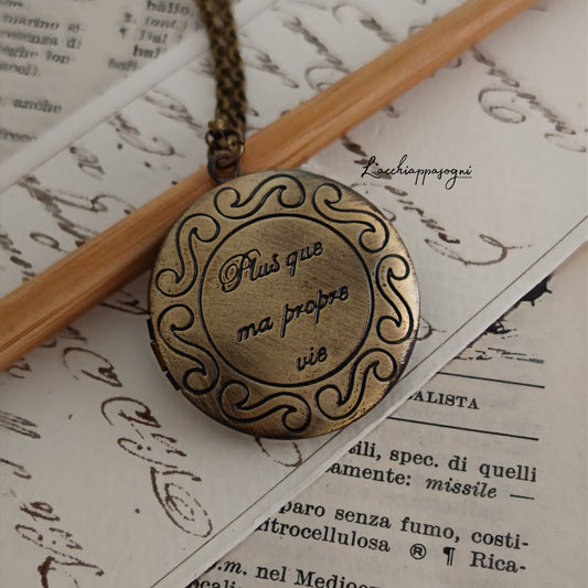 Locket apribile "Plus que ma propre vie"