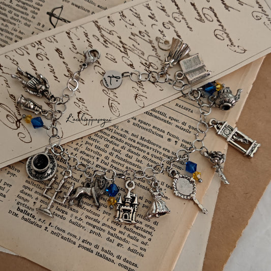 Bracciale multicharms "Beauty & the Beast"