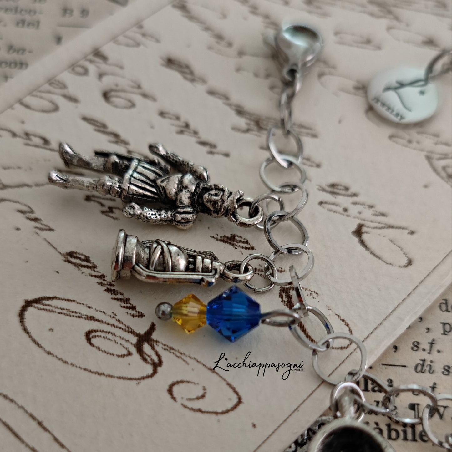 Bracciale multicharms "Beauty & the Beast"