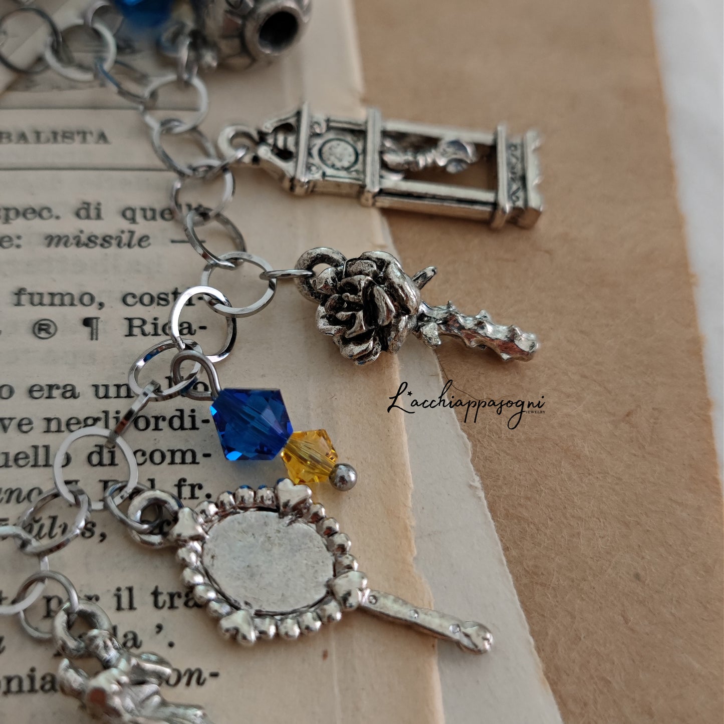 Bracciale multicharms "Beauty & the Beast"