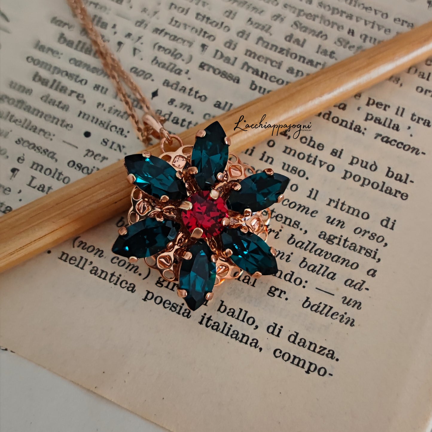 Collana Anastasia con incisione Together in Paris Rose Gold M
