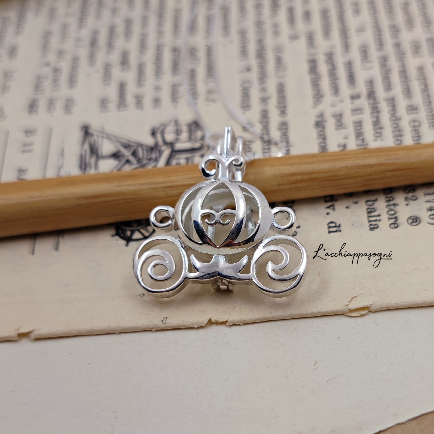 Cinderella "Pumpkin Carriage" Necklace