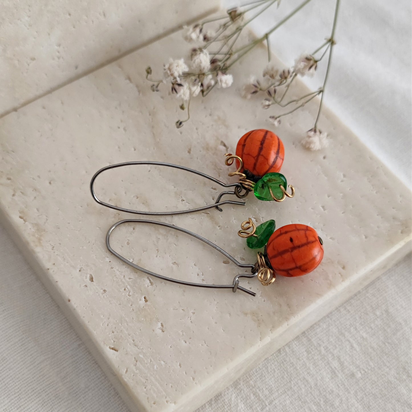 "Pumpkin Queen" earrings