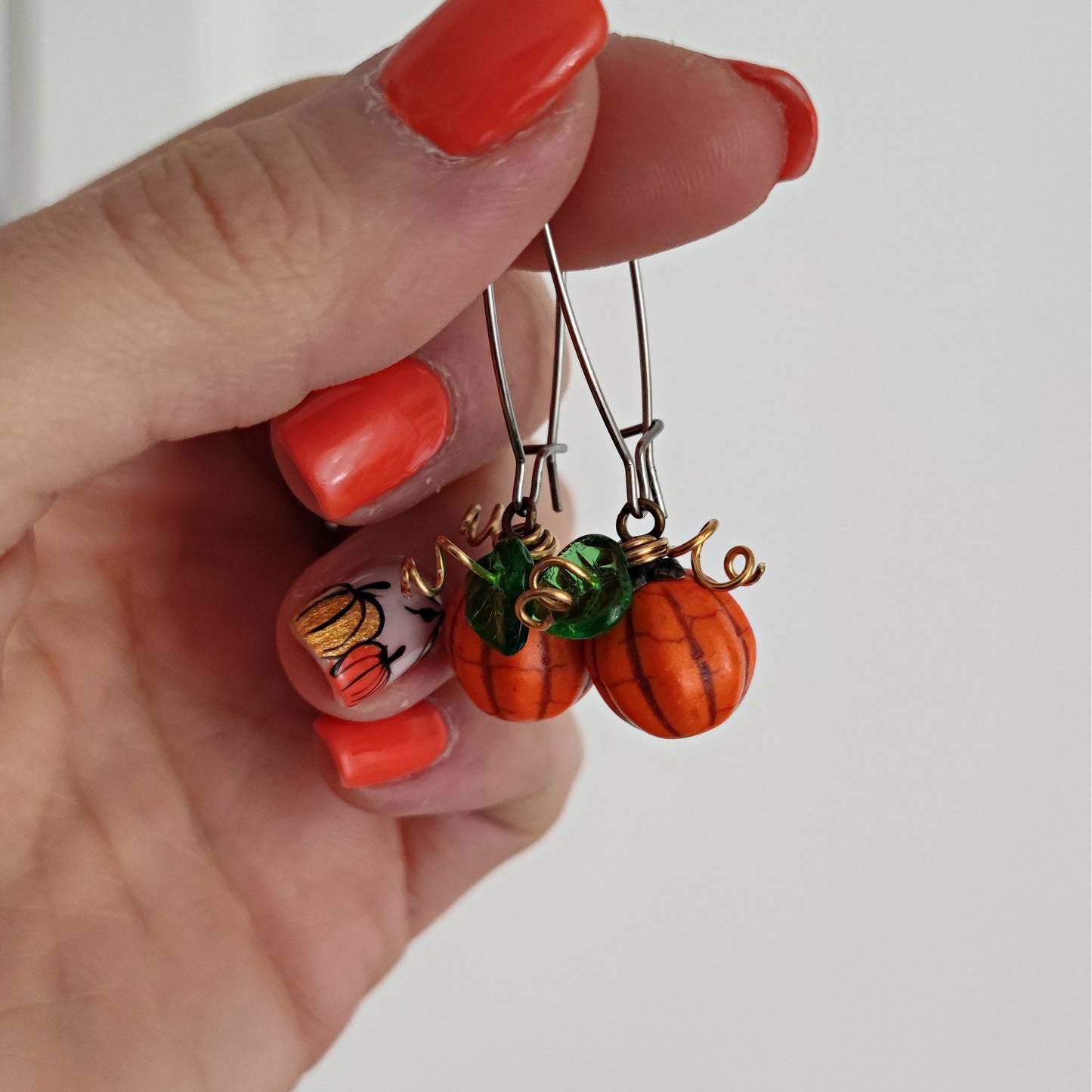 "Pumpkin Queen" earrings